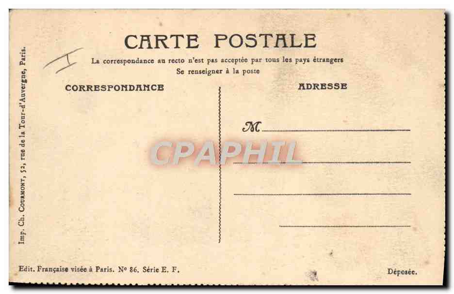 CPA Infirmiere Croix Rouge A l'ambulance — Rückseite