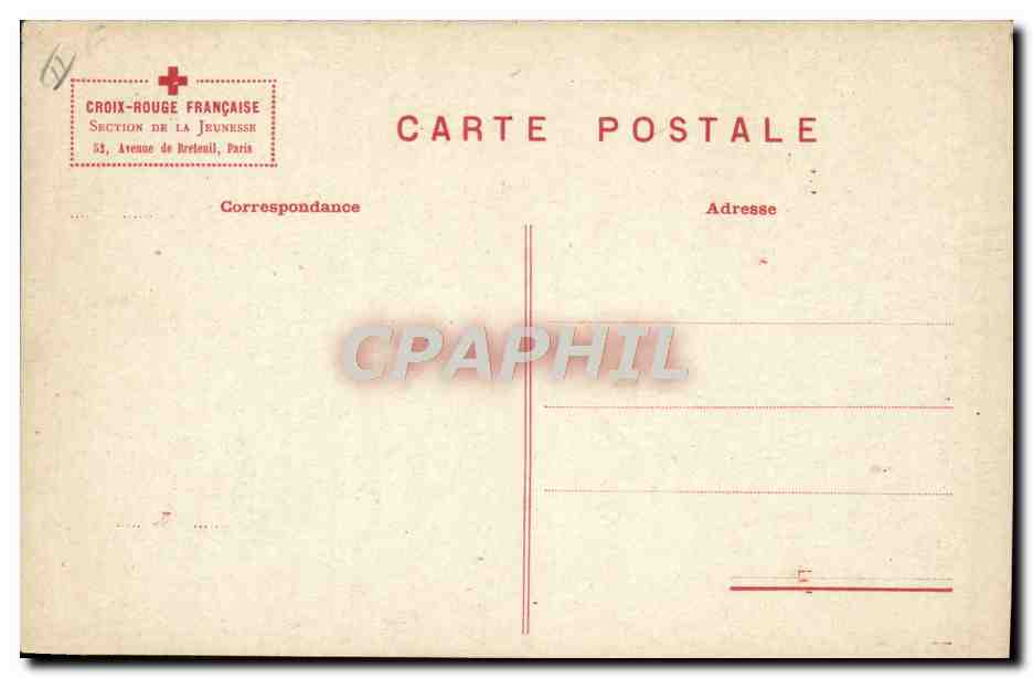 CPA Croix Rouge Enfant  — Rückseite