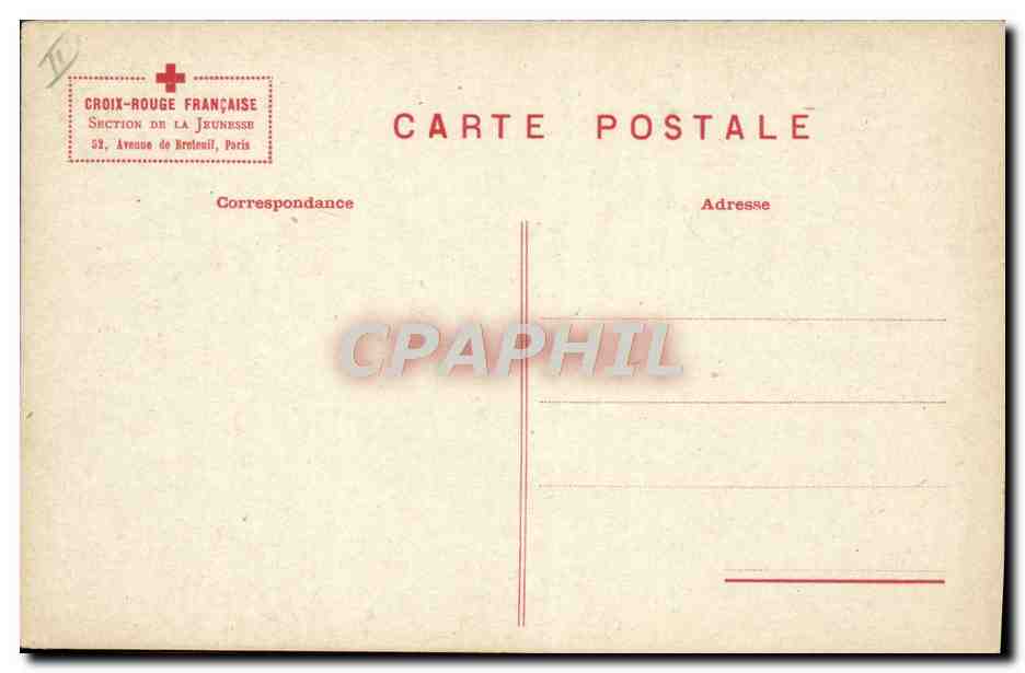 CPA Croix Rouge Enfant Vive l'eau — Rückseite