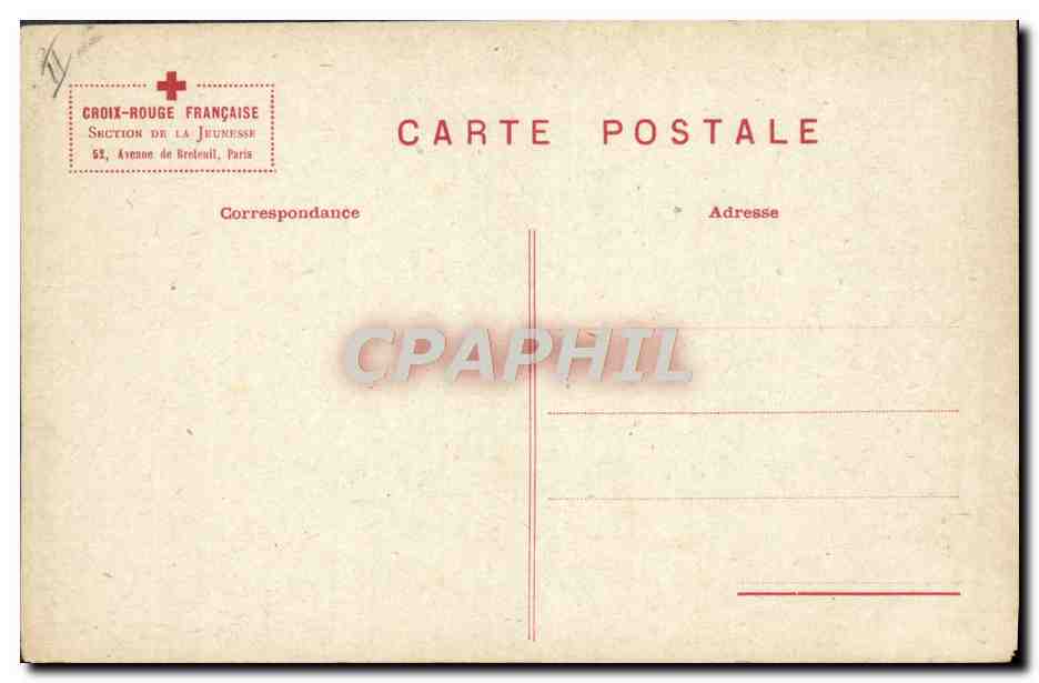 CPA Croix Rouge Enfant  — Rückseite