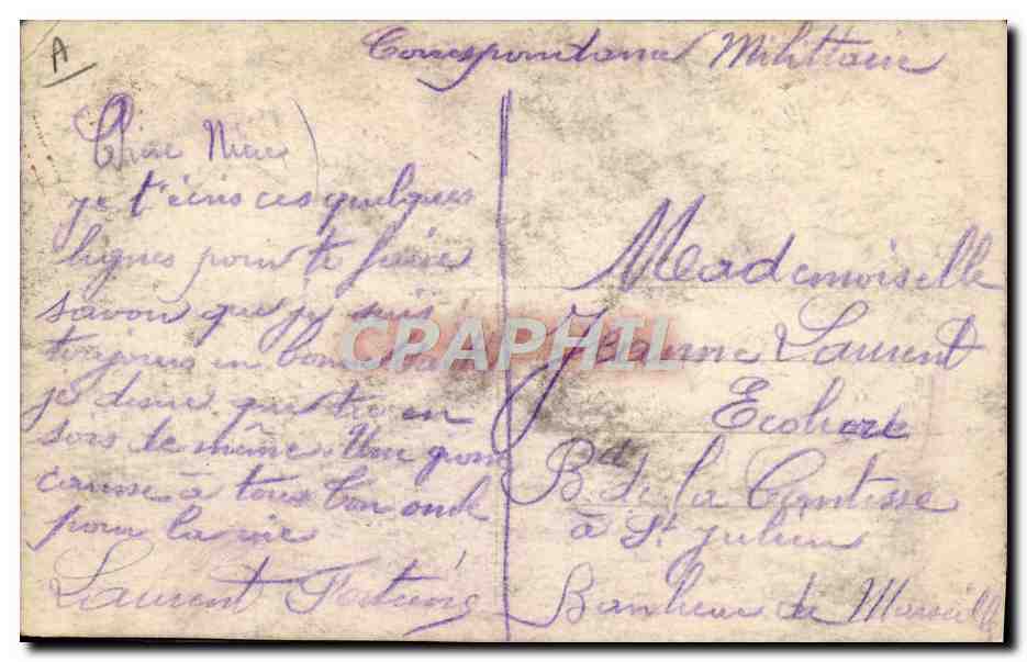 CPA Arrivee de blesses anglais a Amiens Croix Rouge Militaria — Back
