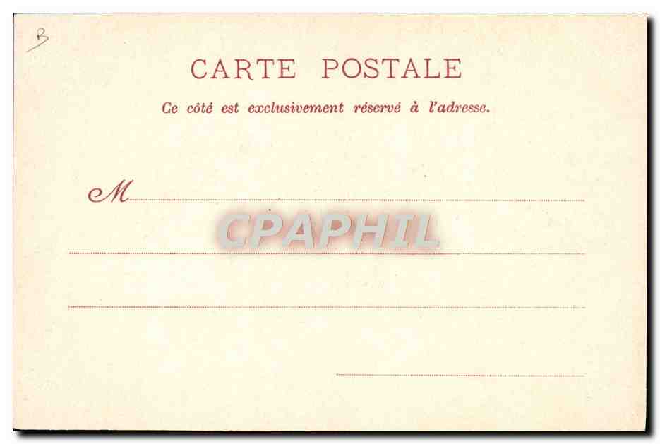Saumur — Escuela Superior — Jinete en completo uniforme — Editores: Royer et Cie, Nancy — Reverso