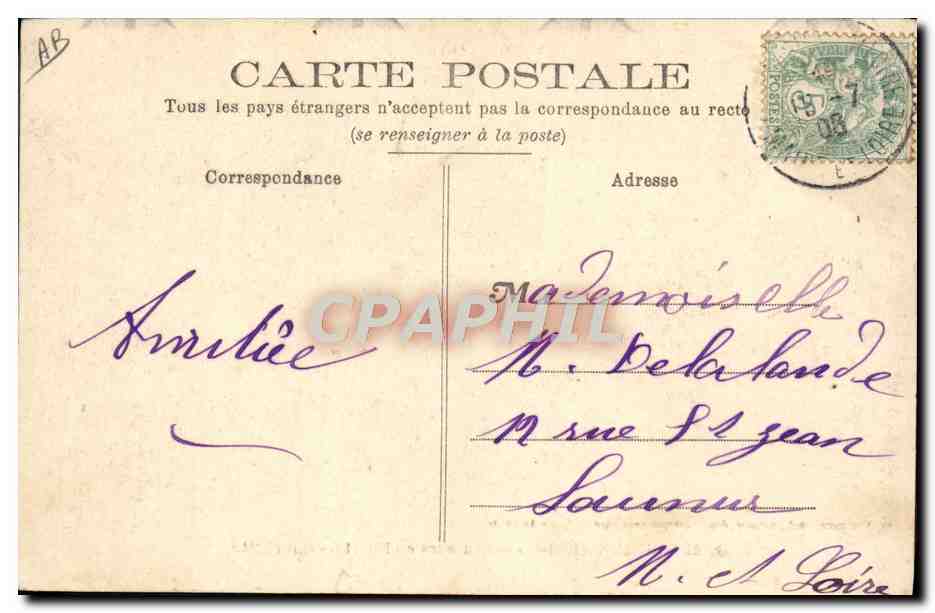 CPA Cheval Equitation Hippisme Saumur sauteurs en liberte — Verso