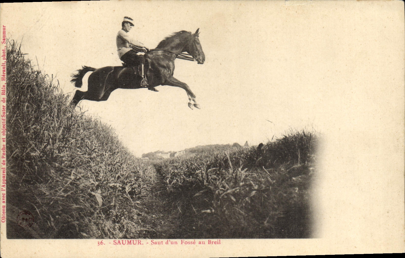 Saut d'un fossé au Breil — Saumur — Héreuil, phot.