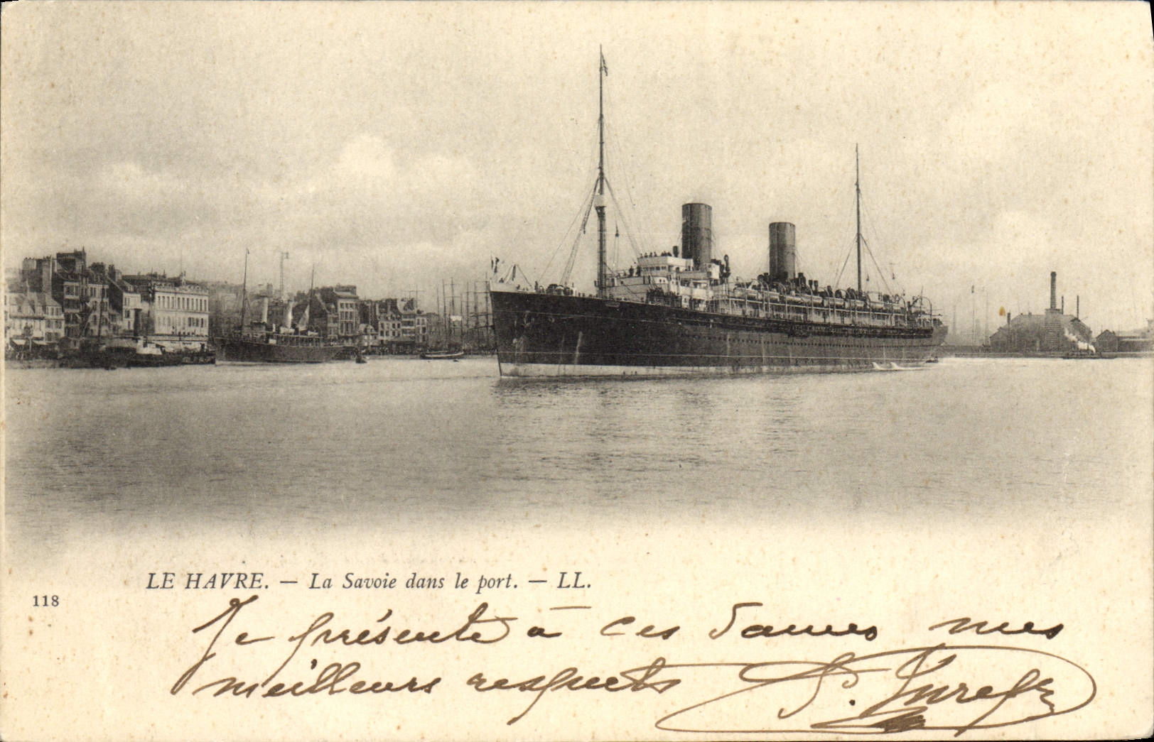 Le Havre — La Savoie dans le port — LL. n°118