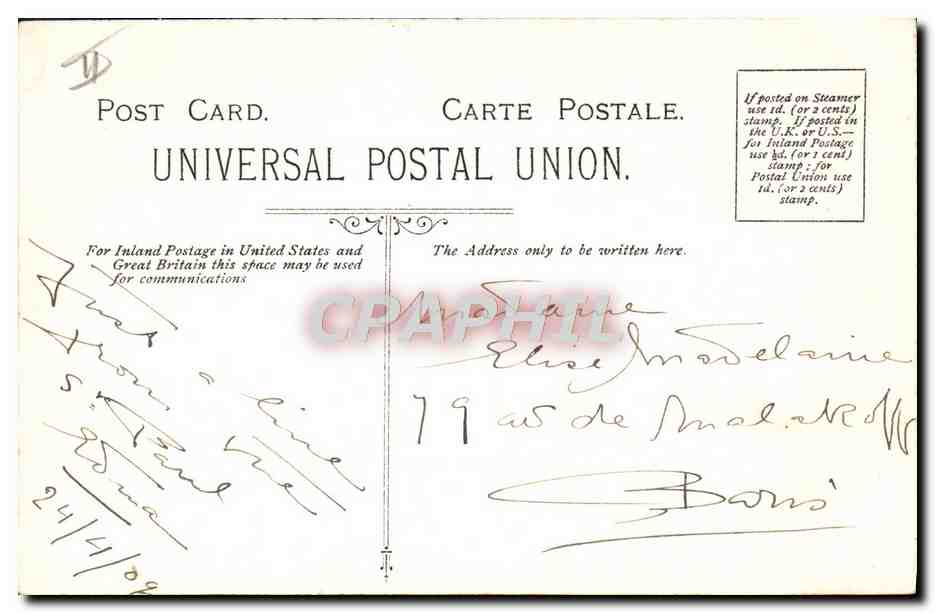 U.S.M.S. St. Paul — American Line — Passing the Needles — Reverso