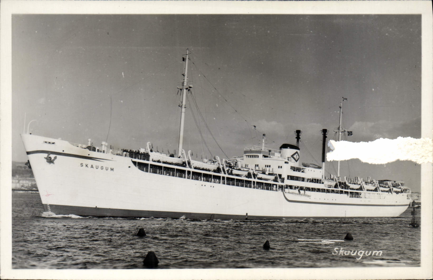 Le paquebot Skaugum — photo de port — éditeur CPAPHIL, n°4