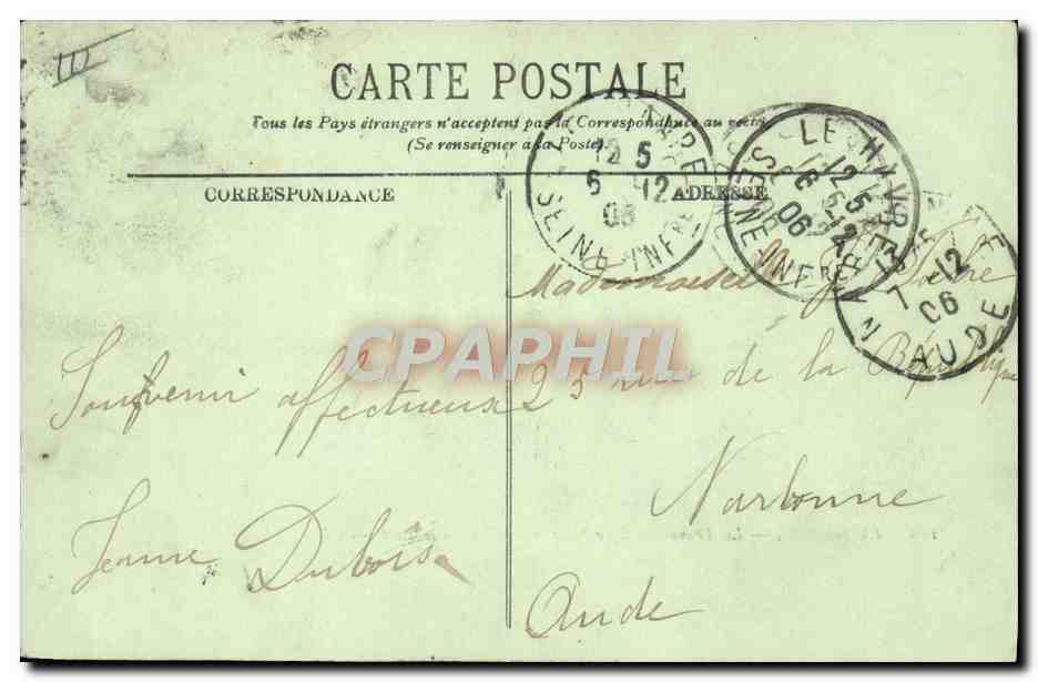 Le Havre — Le Transatlantique "La Savoie" dans le Port — LL. n°118 — Reverso
