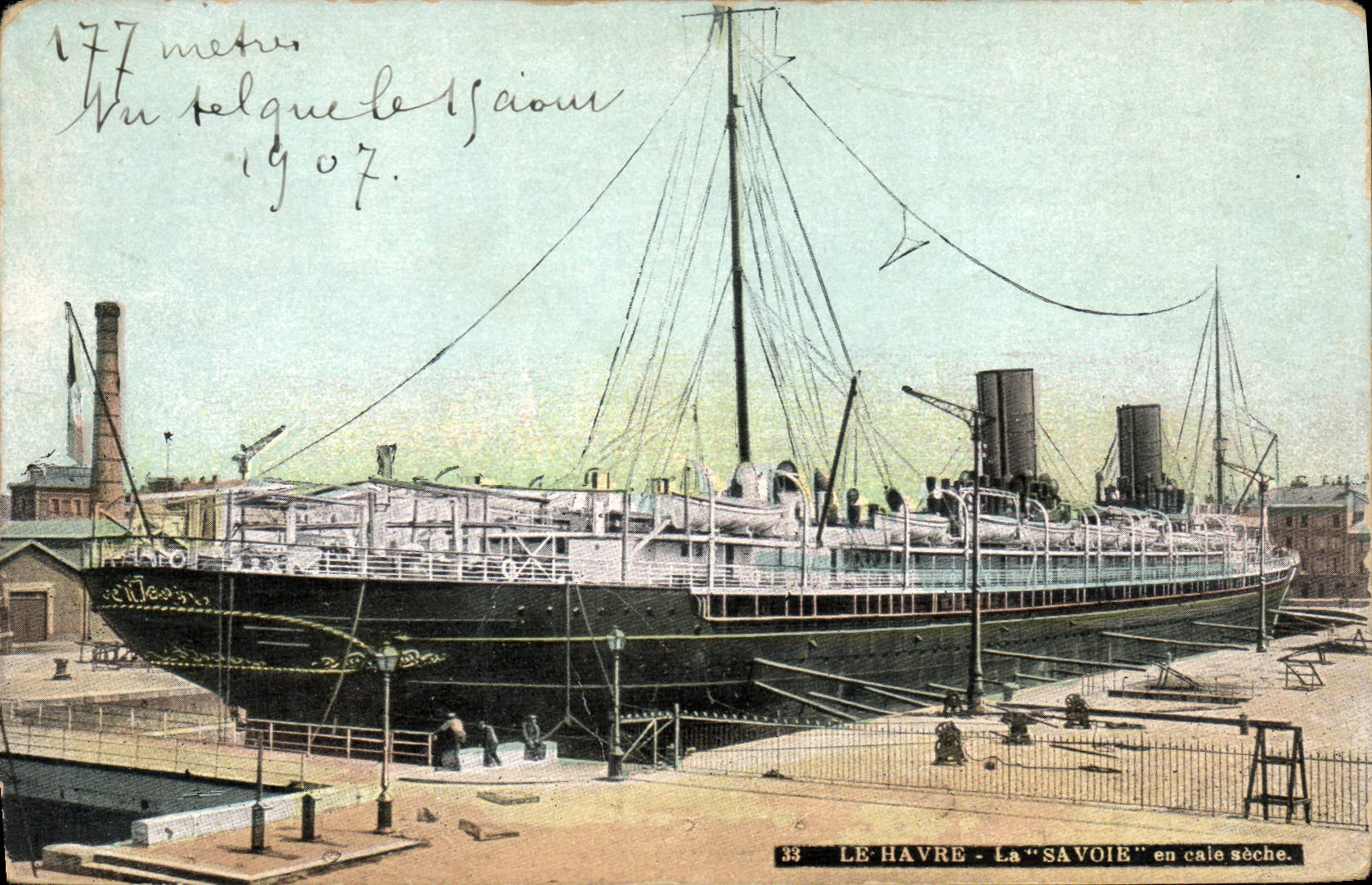 Le Havre - La "Savoie" en cale sèche — éditeur L.V. & Cie, n°33