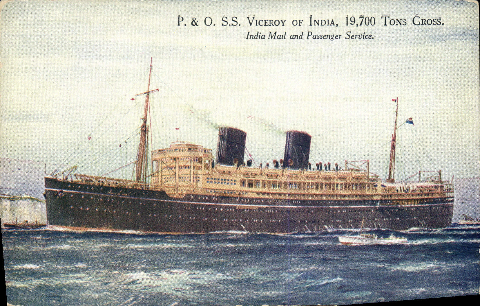 CPA Bateau Paquebot P&O SS Viceroy of India 