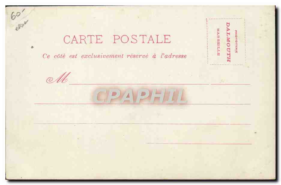 Le vapeur Palazie — Messageries Maritimes — éditeur Dalmouth — Verso