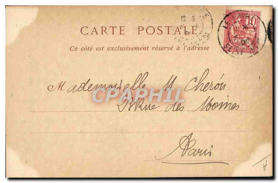 CPA Bateau Paquebot Le Havre Sortie du steamer La Savoie de la CGT — Verso