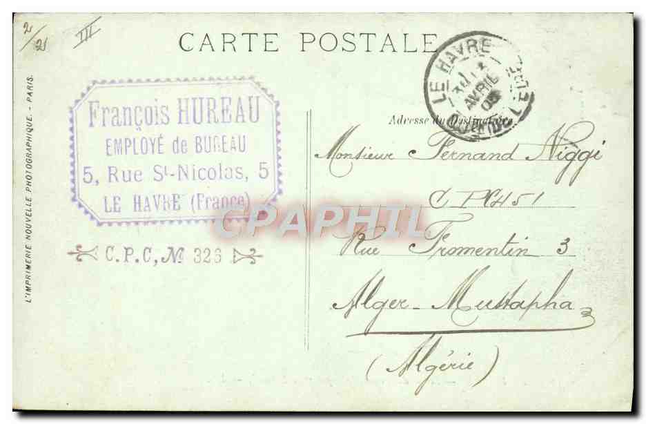 Le Havre — Sortie du Transatlantique "La Savoie" — LL. n°57 — Reverso