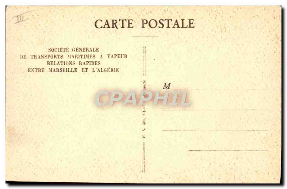 Paquebot "SIDI-BEL-ABBÈS" — S.G.T.M. — Société Générale de Transports Maritimes à Vapeur — Reverso