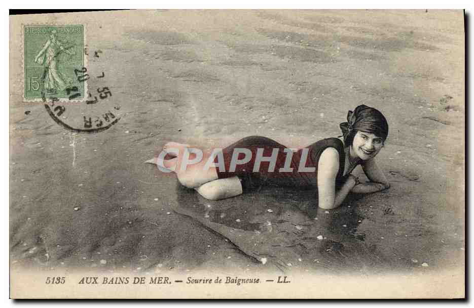 Aux Bains de Mer — Sourire de Baigneuse — LL. — n° 5135