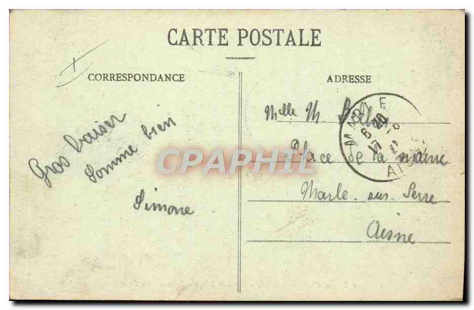 CPA Maillots de bains Femmes Malo les Bains Scene de plage L'heure du bain  — Verso