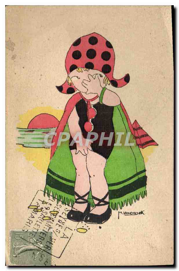 CPA Fantaisie Illustrateur Enfant Vanasek 