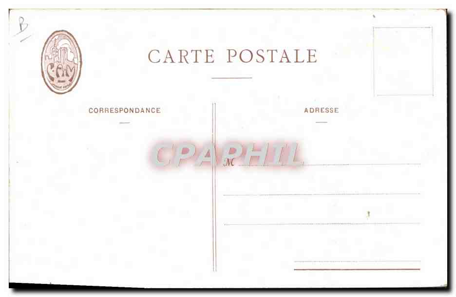CPA Fantaisie Illustrateur Toulon L'hotel de ville Cariatide de Puget — Verso