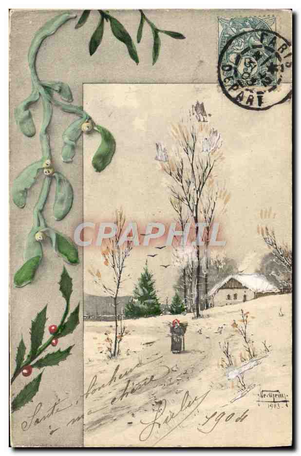 CPA Fantaisie Illustrateur Paysage