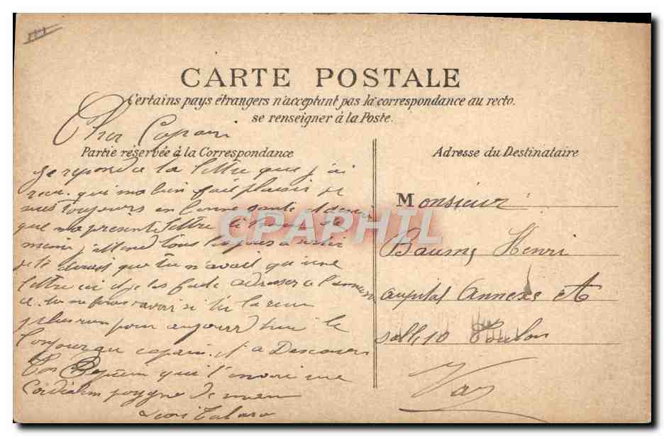 CPA Fantaisie Illustrateur Vindier La parisienne en 1909 — Rückseite