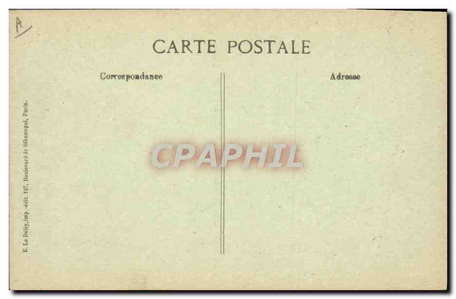 El Zeppelin derribado en Compiègne el 17 de marzo de 1917 — Editor (B.D.) — Serie Guerra 1914-15-16-17 — Reverso