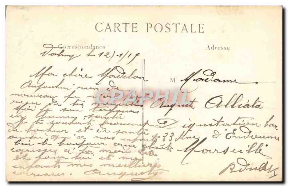 CPA Militaria Un taube survolant les environs de Paris Avion  — Rückseite