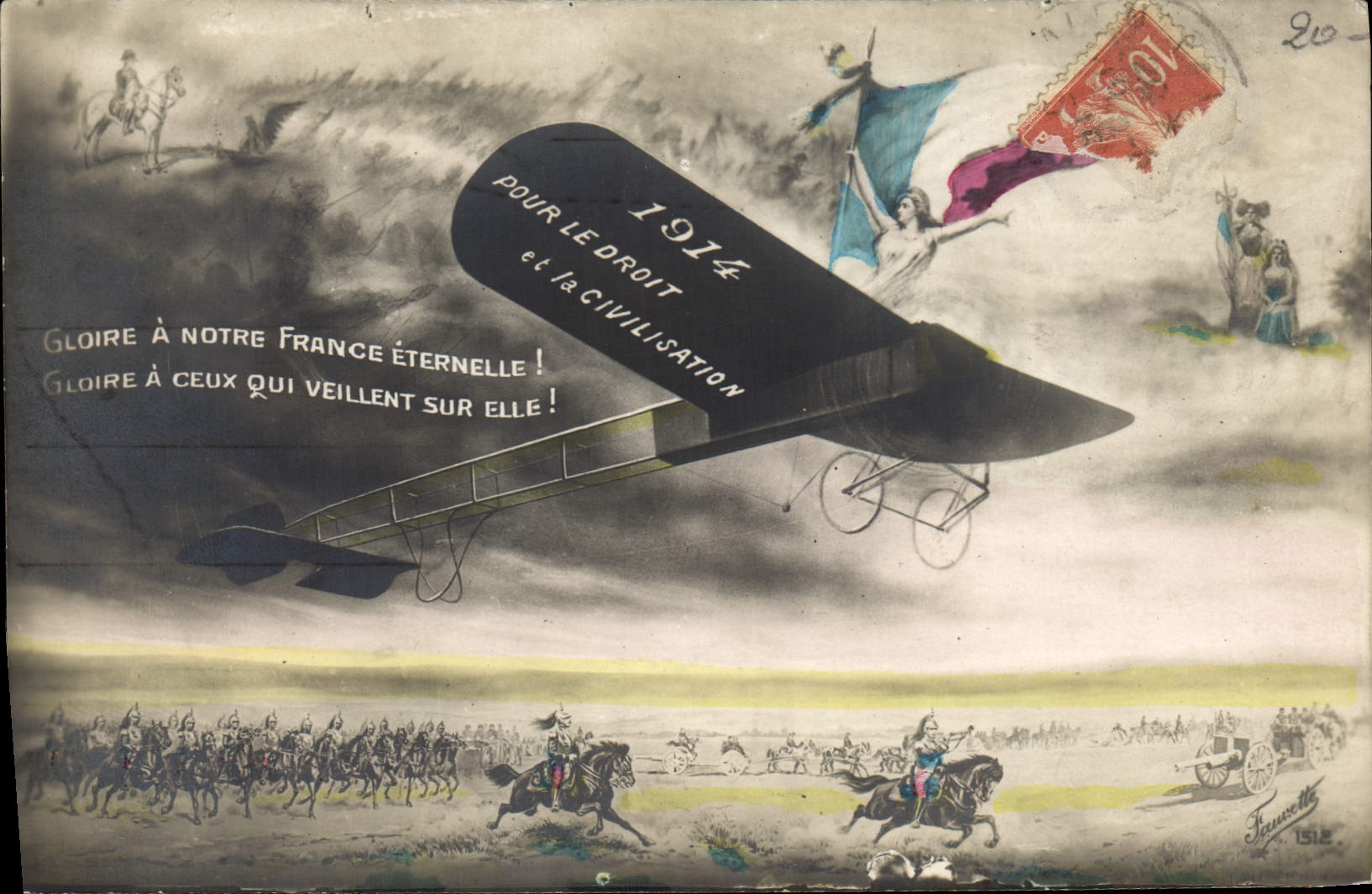 CPA Militaria Avion 