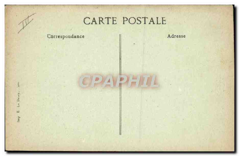 Zeppelin neergeschoten in Compiègne — 17 maart 1917 — uitgever B.D. — Achterkant