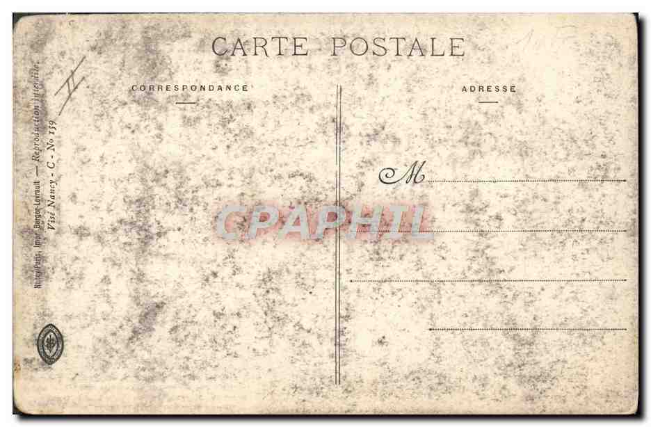 CPA Militaria Un des avions allemands Nancy Region de Nomeny  — Rückseite