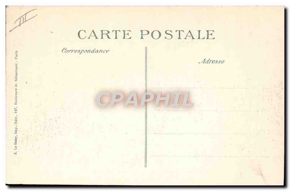 Védérines rapporteert zijn observaties aan Kapitein Leclerc — 1914 — Serie 15 — Uitgever E. Le Debey, Parijs — Achterkant
