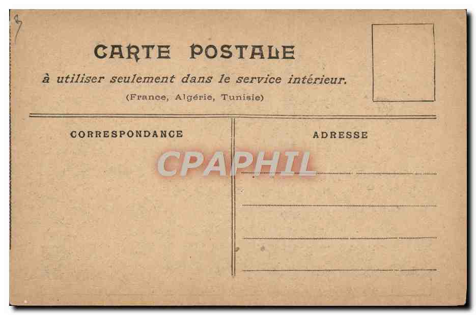 CPA Fantaisie Illustrateur Neziere La maison civile et militaire  — Rückseite
