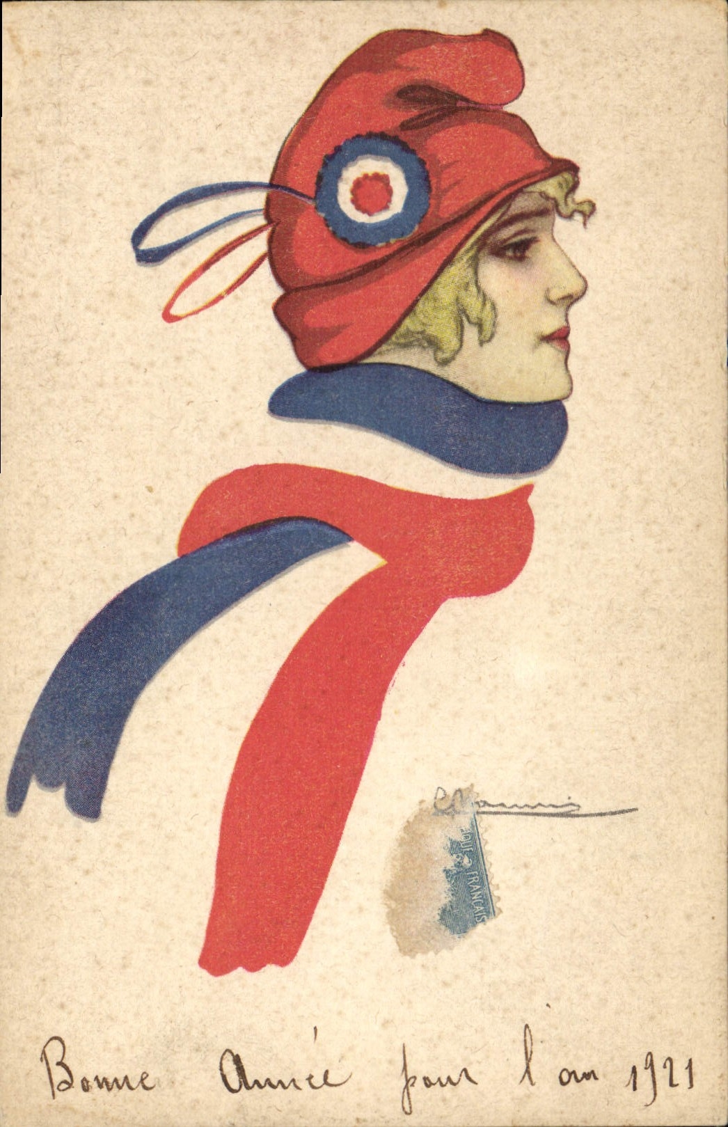 CPA Fantaisie Illustrateur Nanni Femme Marianne 