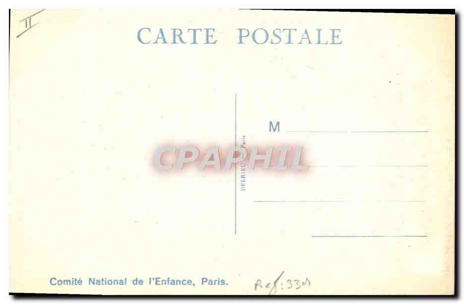 CPA Fantaisie Illustrateur Naly Cadet Rousselle a 3 maisons Semaine nationale de l'enfance — Rückseite