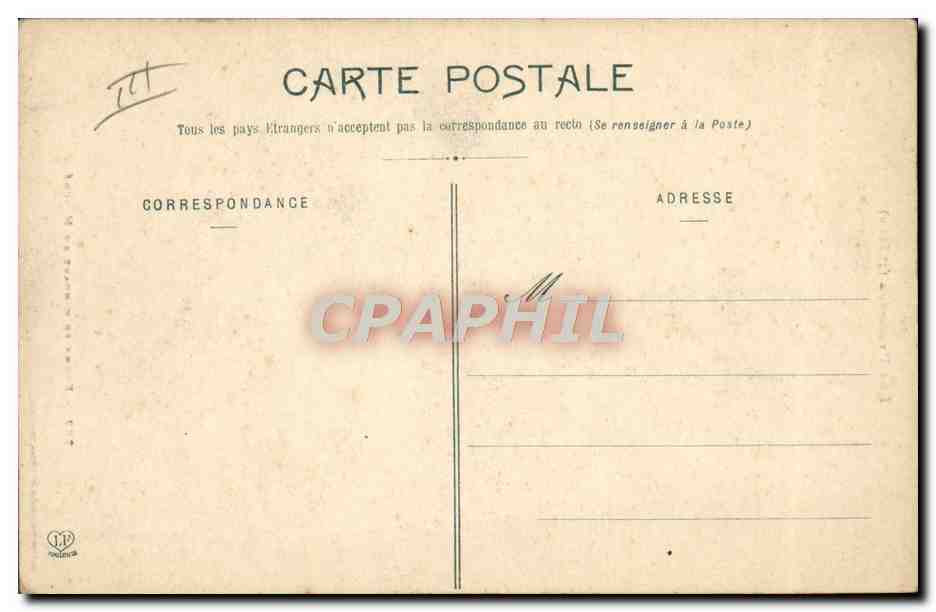 CPA Folklore Pyrenees Femme se rendant au marche Ane mule  — Verso