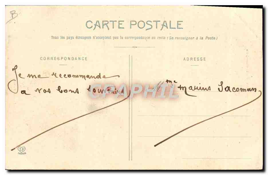 CPA Folklore Pyrenees Ariegeoises Jeune femme de Bethmale  — Verso