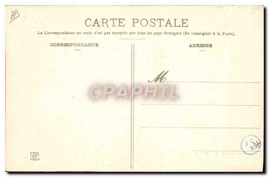 CPA Folklore Basses Pyrenees Types Ossalois Idylle  — Verso