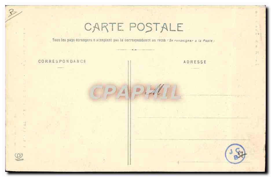 CPA Folklore Basses Pyrenees Laruns EAux Bonnes Une jeune Ossaloise — Verso