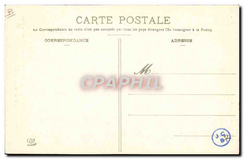 CPA Folklore Basses Pyrenees Garcon et fille de la vallee d'Ossau — Verso