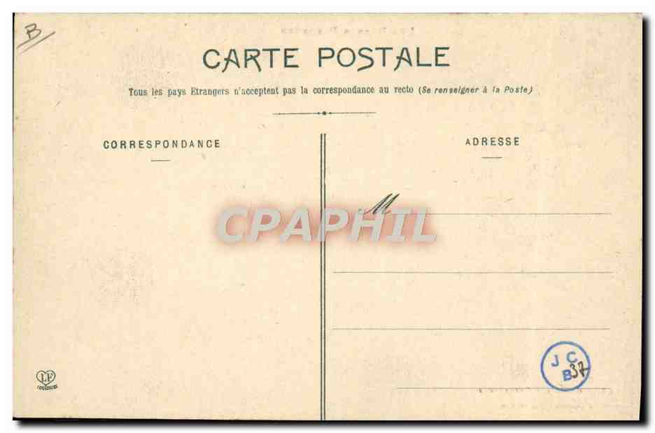 CPA Folklore Basses Pyrenees Groupes d'Ossaloises  — Verso