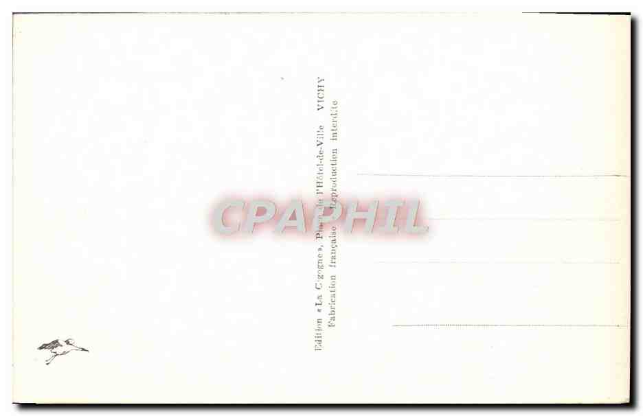 CPA Vichy Le Chalet De I'Empereur — Verso