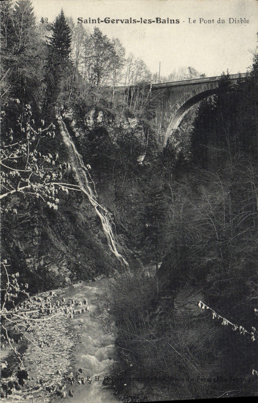 Saint-Gervais-les-Bains — El Puente del Diablo — Editor P. H. Gobert, serie 42