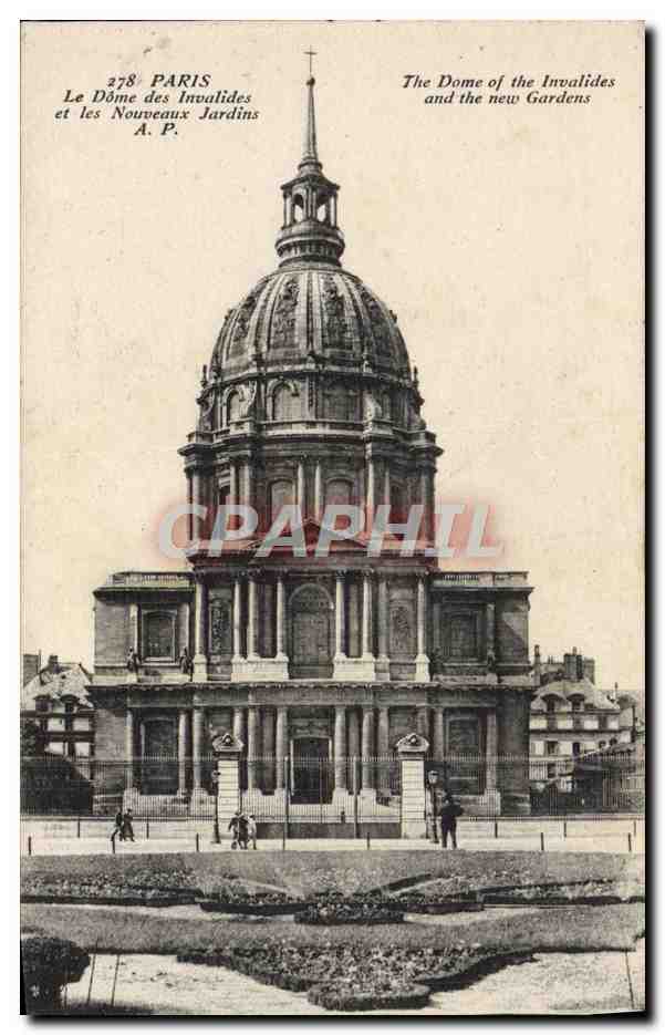 CPA Paris Le Dome Des Invalides et les nouveaux jardins