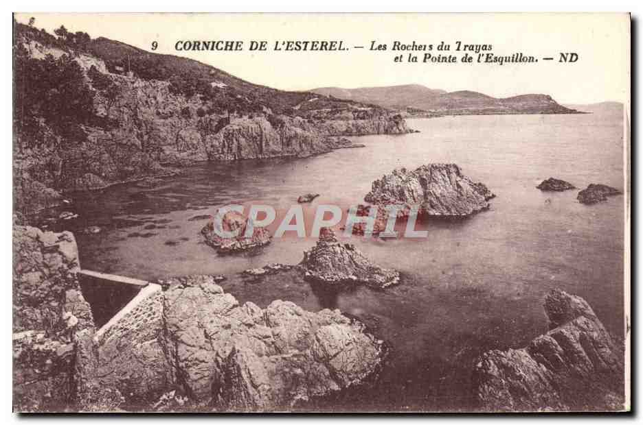 Corniche des Esterel — Die Felsen von Trayas und die Pointe de l'Esquillon — ND