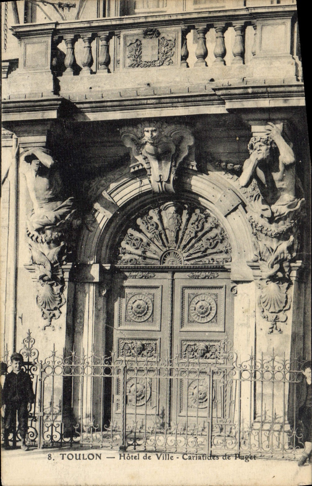 Toulon — Hôtel de Ville — Cariatides de Puget