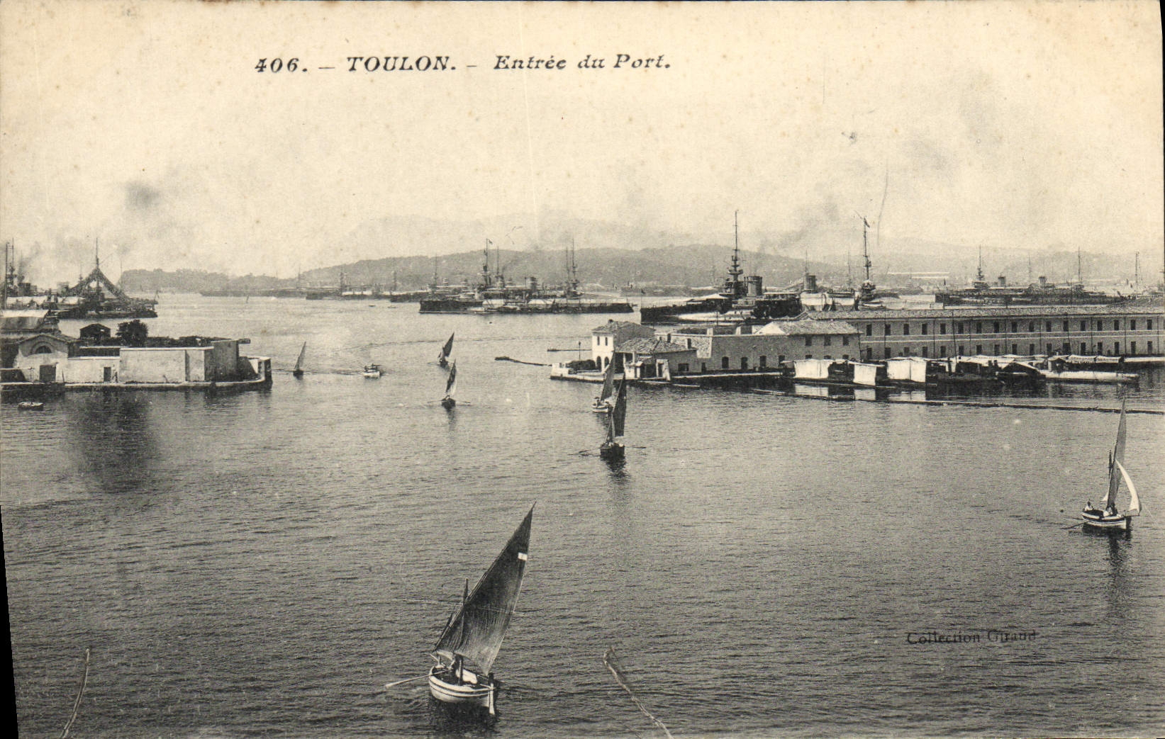 CPA Toulon Entree Du Port Bateaux
