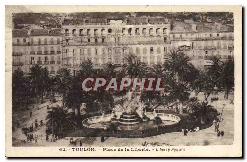 Toulon - Place de la Liberté — éditeur Eda. B. S., n° 62