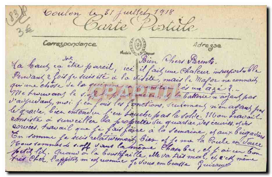 Toulon — Le Théâtre — Selecta, n° 148 — Verso