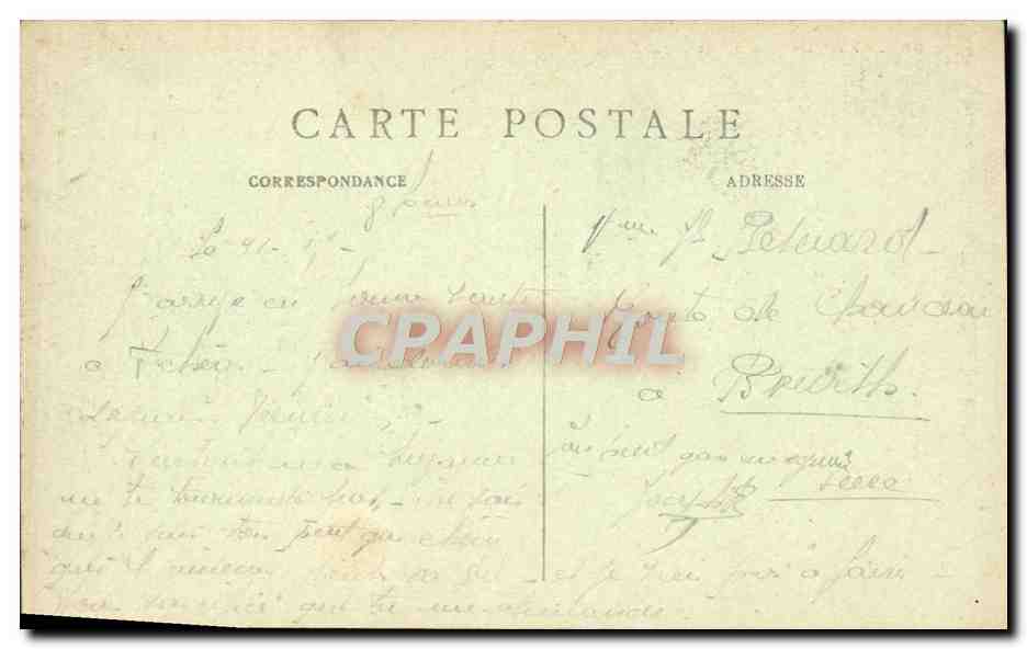 CPA Paris Le Lion De Belfort Place Denfert Rochereau — Rückseite