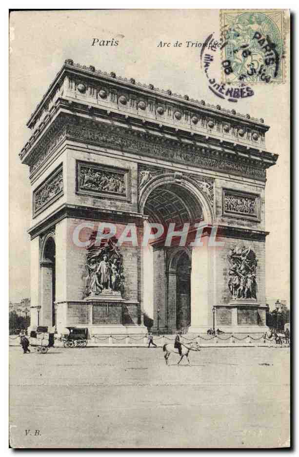 CPA Paris Arc De Triomphe