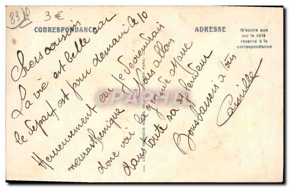 CPA Toulon Place De la Liberte — Verso